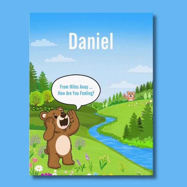 Personalise From Miles Away Get Well Postcard (Creator Uploaded)