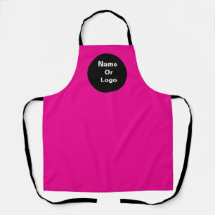 Personalise Fuchia Logo Apron
