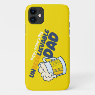 Personalise Funny Unbeerlievable Dad Case-Mate iPhone Case