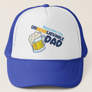 Personalise Funny Unbeerlievable Dad Trucker Hat