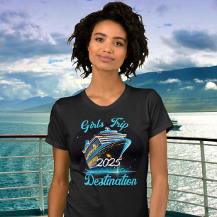 Personalise Girls Trip Cruise Year Destination T-Shirt