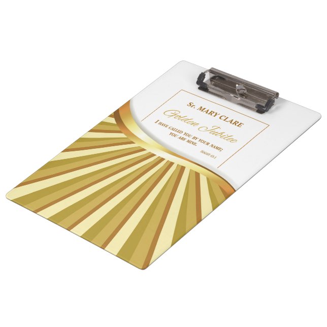 Personalise, Golden Jubilee of Religious Life Clipboard (Angled)