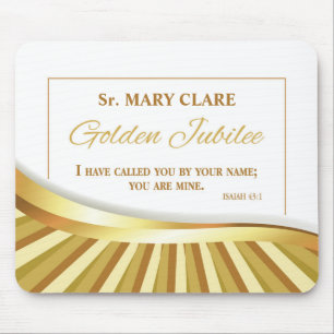 Personalise, Golden Jubilee of Religious Life Mouse Pad