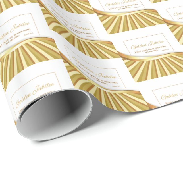 Personalise, Golden Jubilee of Religious Life Wrapping Paper (Roll Corner)