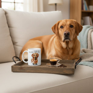 Personalise Golden Lab. Mug