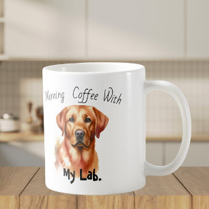 Personalise Golden Lab. Mug