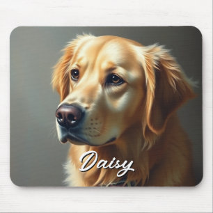 Personalise Golden Retriever Mouse Pad