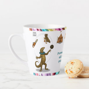 Personalise: Gordy, goanna juggler Latte Mug