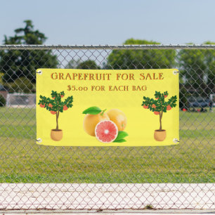 Personalise Grapefruit For Sale Fruit Stand Banner