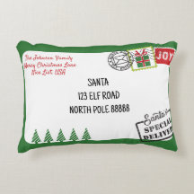 Personalise Green Santa Letter Christmas
