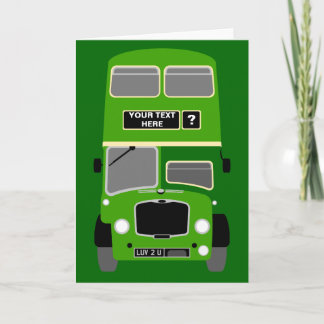 Personalise Hampshire & Dorset Double Decker Bus Card