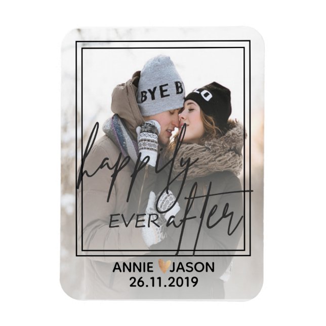 Personalise | Happily Ever After | keepsake Magnet (Vertical)