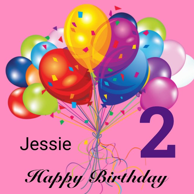 Personalise Happy Birthday Child's Name & Age Wrapping Paper (Creator Uploaded)