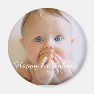 personalise happy birthday photo keepsake magnet