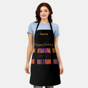 Personalise Happy Dance Afternoon Tea Black Apron