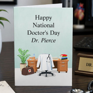 Personalise Happy Doctor's Day Doctor Office Card
