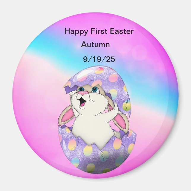 Personalise Happy Easter magnet (Front)