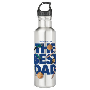 Personalise Happy Father's Day   The Best Dad 710 Ml Water Bottle