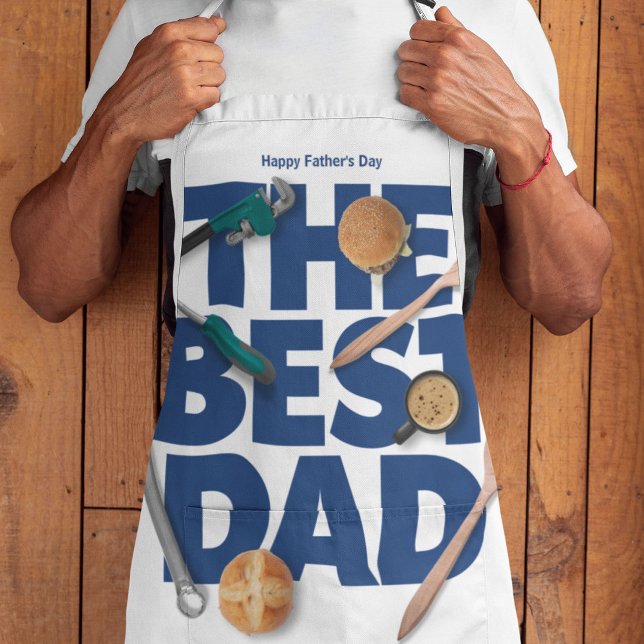 Personalise Happy Father's Day | The Best Dad Apron (Creator Uploaded)