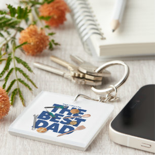 Personalise Happy Father's Day   The Best Dad Key Ring