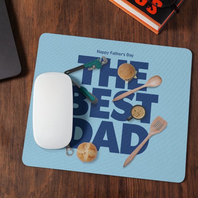 Personalise Happy Father's Day | The Best Dad Mouse Pad (Creator Uploaded)