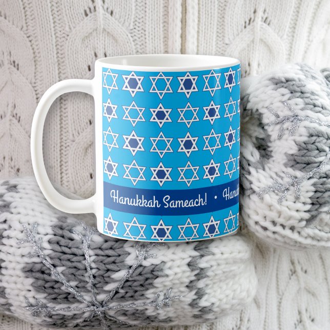 Personalise Happy Hanukkah Greeting Mug (Creator Uploaded)