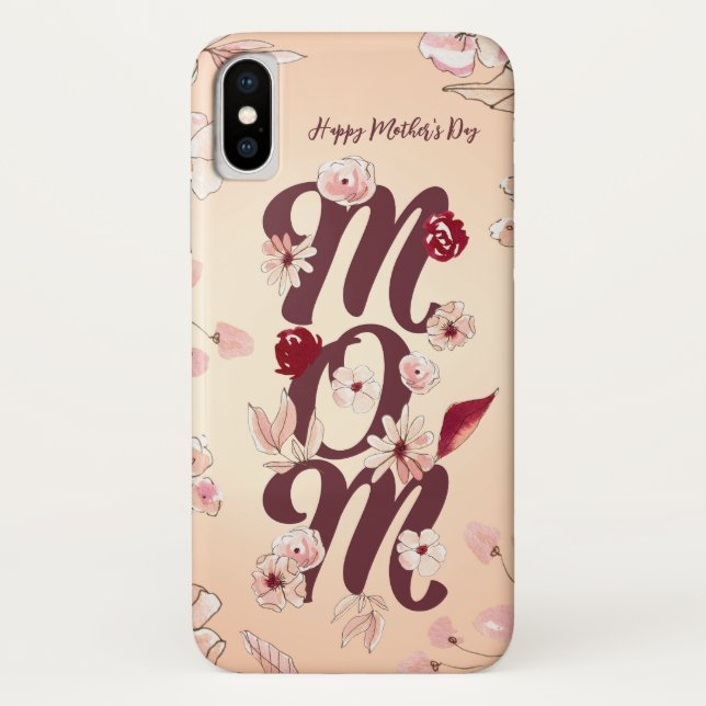 Personalise Happy Mother's Day Mum Case-Mate iPhone Case (Back)