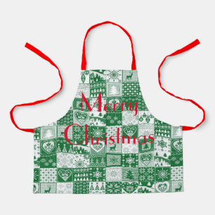 Personalise HEART GINGERBREAD CHRISTMAS TREE Apron