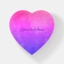 Personalise Heart Paperweight