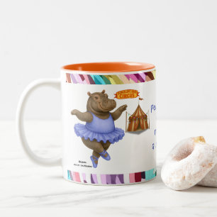 Personalise: Helene circus performer Two-Tone Coffee Mug