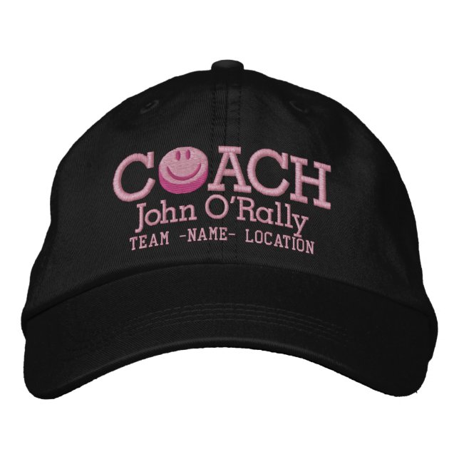 Personalise Hockey Coach Cap Your Name! (Front)