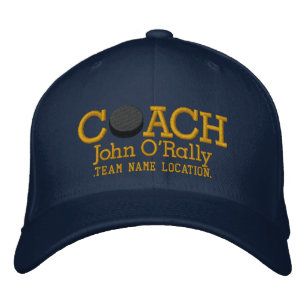 Personalise Hockey Coach Cap Your Name Your Game!