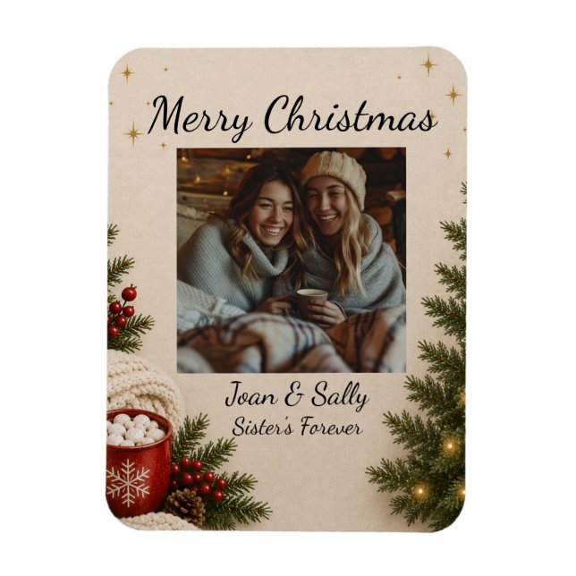 Personalise Holiday  Magnet (Vertical)
