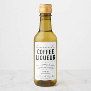Personalise Homemade Coffee Liqueur Label