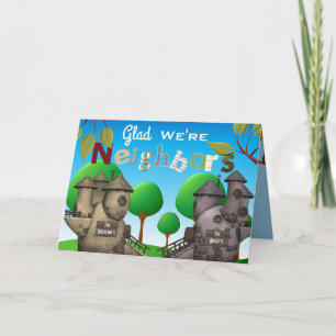 Personalise Homes "Glad We're Neighbours" Thank You Card