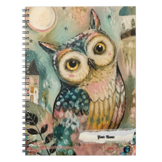 PERSONALISE HOOT Owl Bird Notebook
