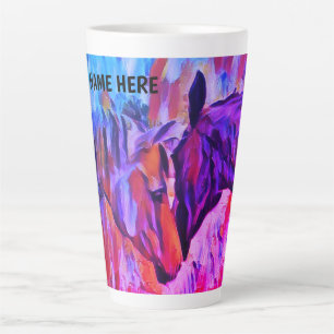 Personalise Horse lovers Latte Mug