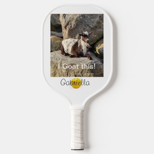 Personalise I Goat this one Pickleball Paddle (Front)