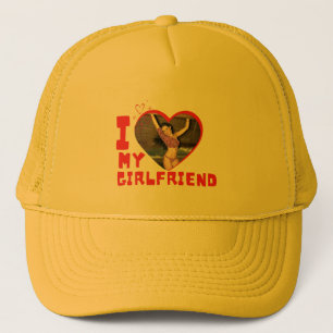 Personalise I Love My Girlfriend Trucker Hat