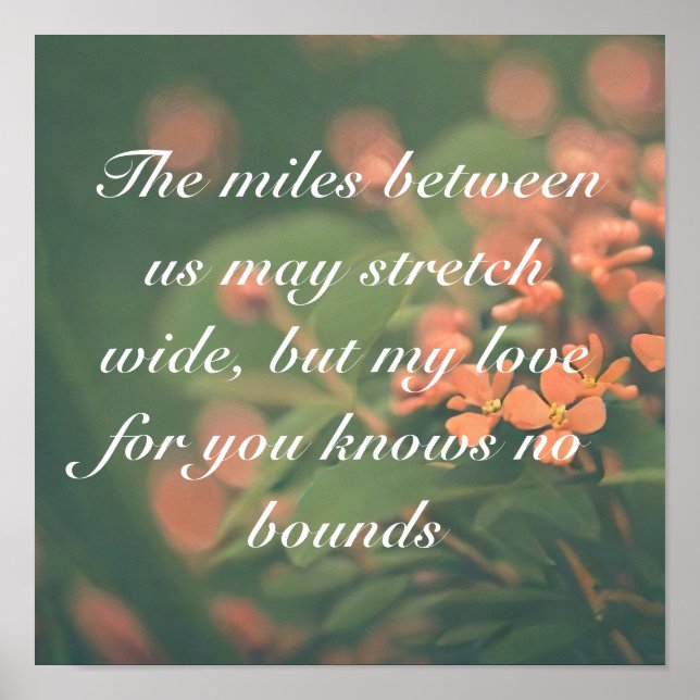 Personalise i really really miss you saying poster (Front)