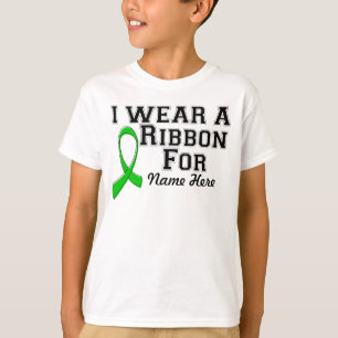 Personalise I Wear a Green Ribbon T-Shirt