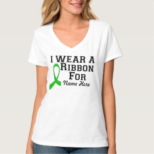Personalise I Wear a Green Ribbon T-Shirt