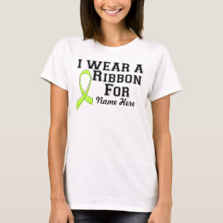 Personalise I Wear a Lime Green Ribbon T-Shirt