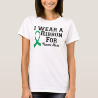 Personalise I Wear an Emerald Green Ribbon