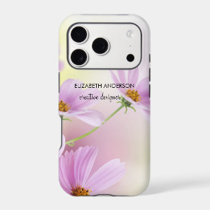 Personalise Image & Pink Flower Watercolor