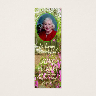 Personalise In Loving Memory Photo Bookmark