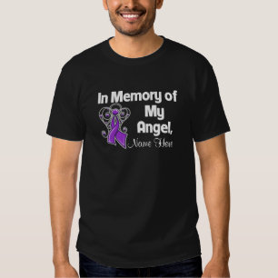Personalise In Memory Angel Pancreatic Cancer T-Shirt