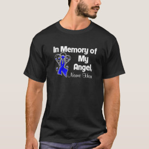 Personalise In Memory of My Angel Colon Cancer T-Shirt