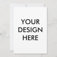  Personalise Invitation, Size: 5" x 7" Paper White