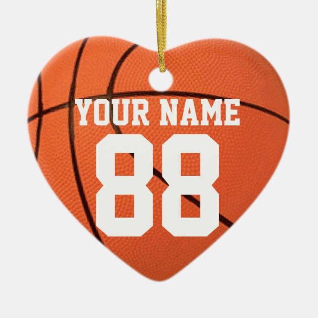 Personalise It, Basketball Ceramic Ornament (Front)